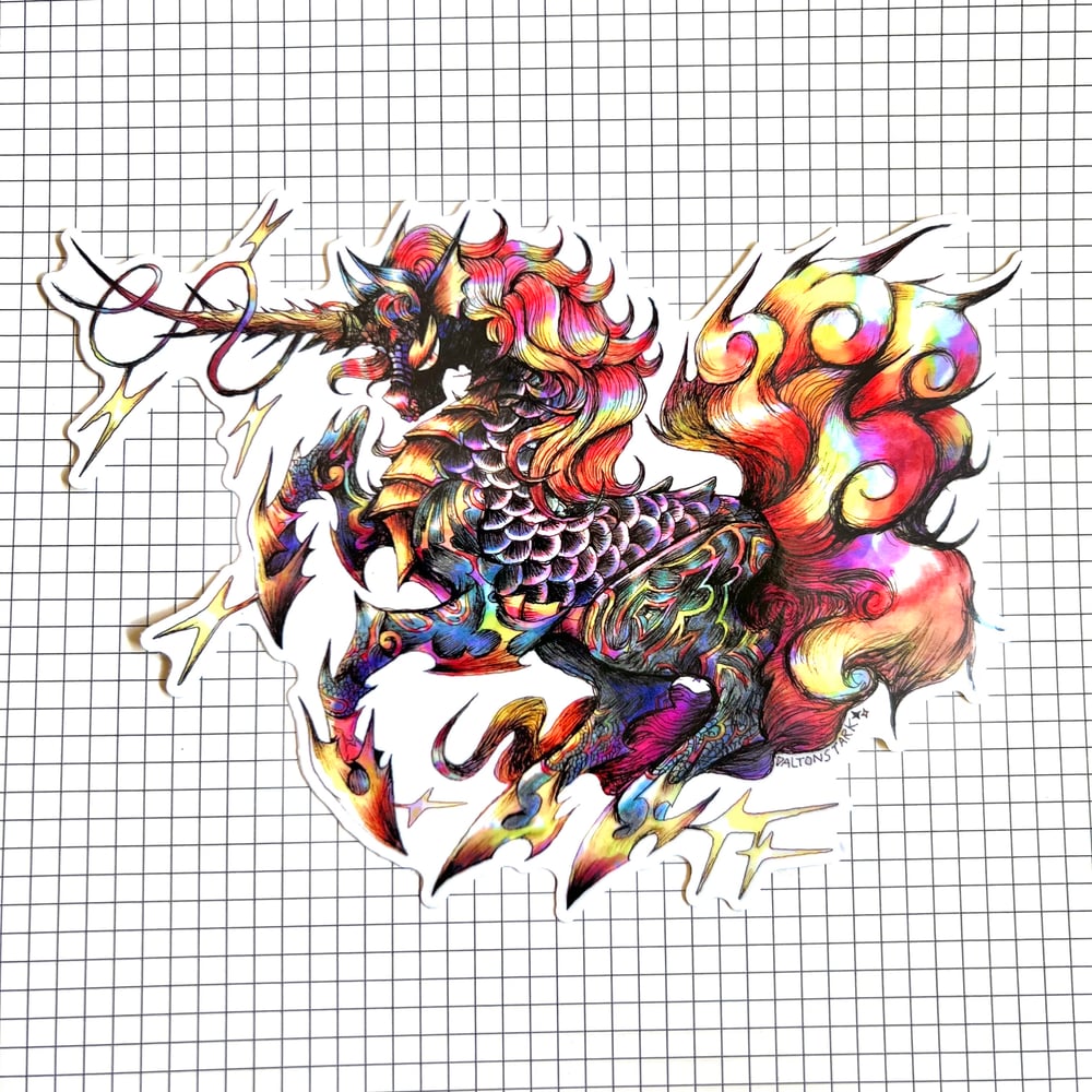 Image of Rearing Rainbowhorn Sticker