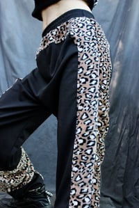 Image 1 of RAYA Tracksuit Pants, leopard fluff