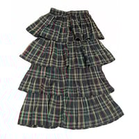 Image 1 of Vintage green plaid skirt 