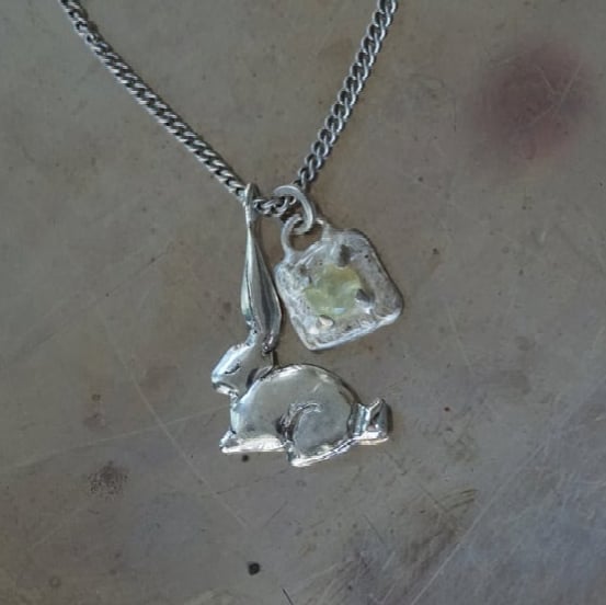 Silver Rabbit Pendant