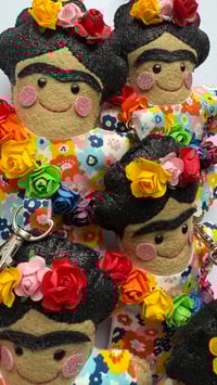 Image 4 of Frida Kahlo felt decoration/bag charm