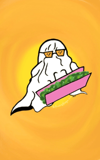 JJ the Joint Rolling Ghost 11x17