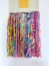 Lavender at sunrise. Woven wall hanging.