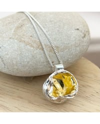 Image 3 of Sterling & Gold Watercast Pendant
