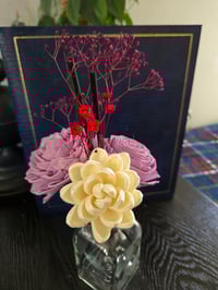 Image 1 of Roped Crown Jewel and Purple Flush Floral Reed Diffuser