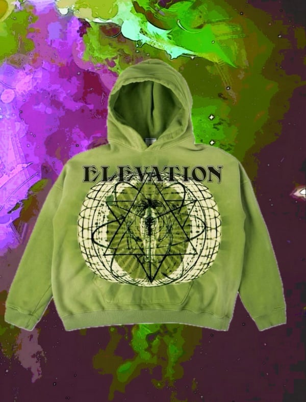 Image of ELEVATION PURE SOUL GREEN HOODIE 