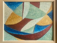 Image 3 of Large Fantastic Oil Abstract on Canvas