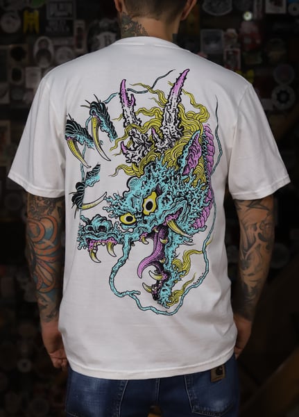 Image of TEAL DRAGON shirt BACK by FOERDL