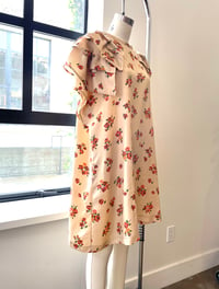 Image 3 of Dead Stock Floral Ruffle Sleeve Dress 