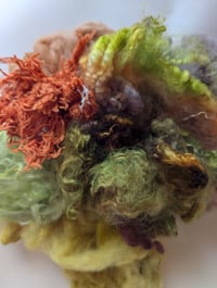 Image 4 of Plume Moss Nature Inspired Colorway Fiber Kit For Blending, Carding, Felting, Fiber Arts