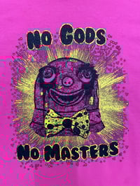 Image 3 of Mr Blobby No Gods No Masters Gildan short sleeve