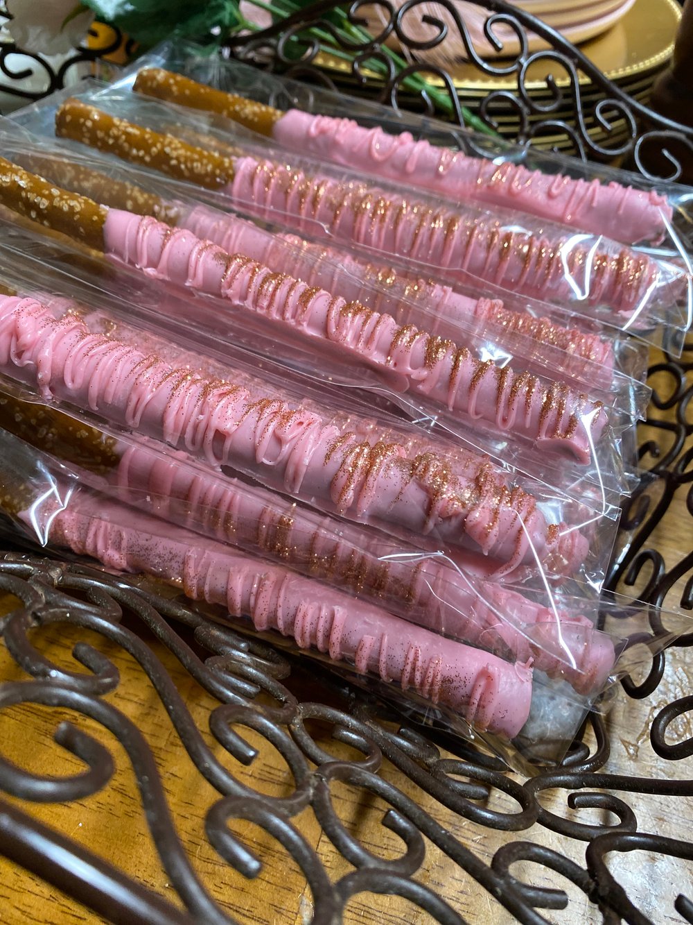 Image of Chocolate Dipped Pretzel Rods