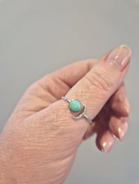 Image 3 of Turquoise Adjustable Ring 