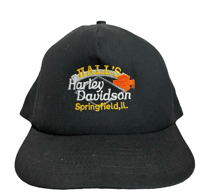 Image 1 of VINTAGE HARLEY DAVIDSON TRUCKER HAT HALL’S 