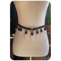 Image 2 of The Juliet Belt Petite - Clear Quartz and Kodiak Black Leather