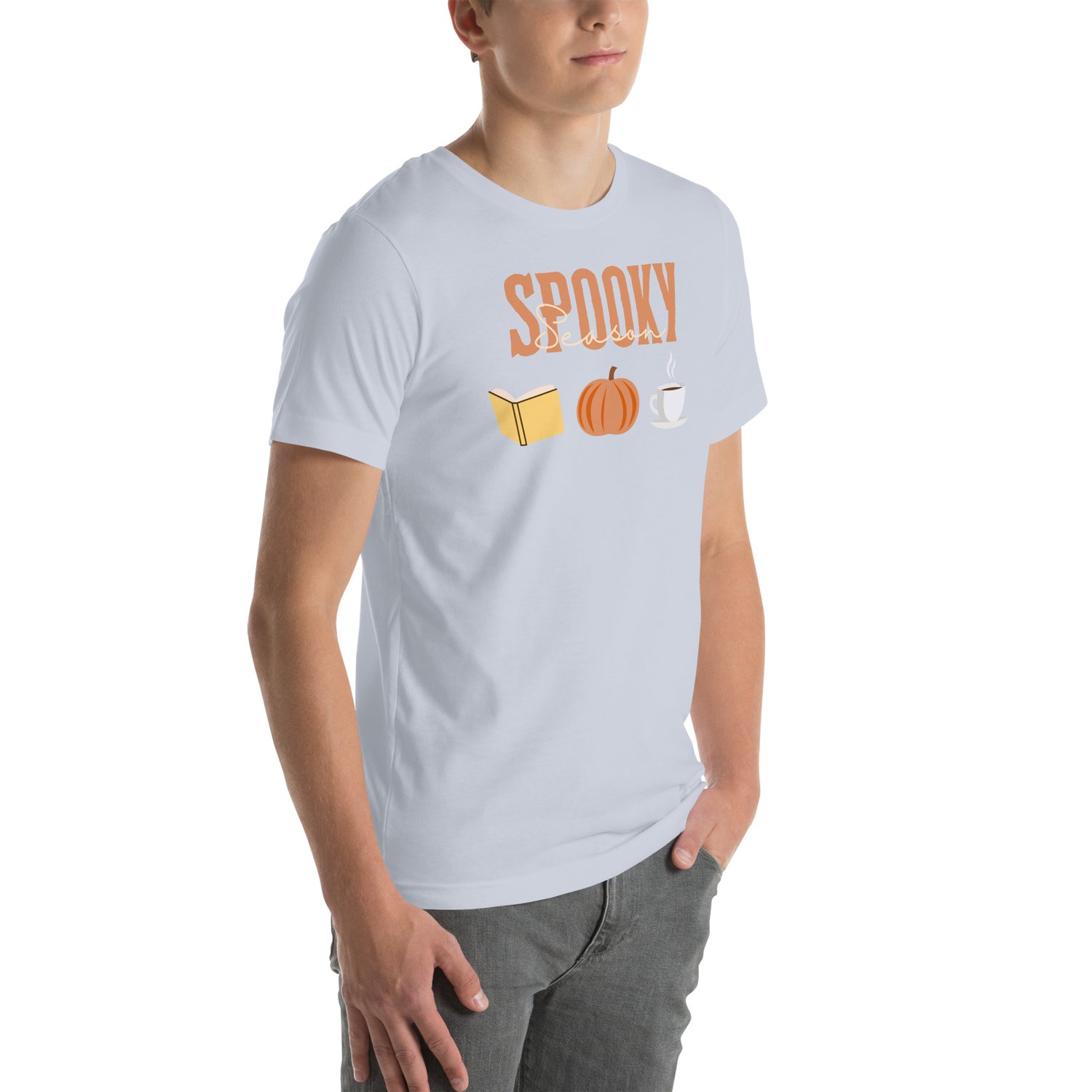 Image of Spooky season pumpkin book tea Unisex t-shirt