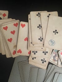 Image 4 of Tarot dit chinois ou allemand à 2 têtes, 1ere édition! XIXème siècle, tamponné, complet!