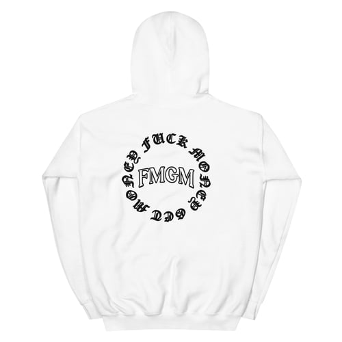 Image of FMGM LOGO WHITE HOODIE