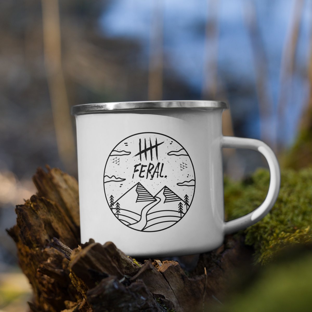 Image of feral. explorer mug.