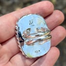 Image 5 of Rectangular Handmade Sterling Silver Hypersthene Ring