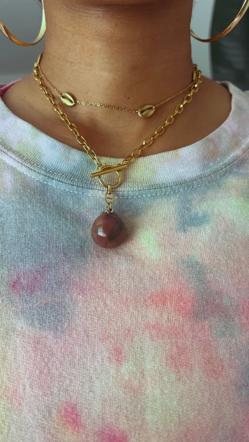 Image of MARSALA • Agate Crystal Necklace