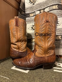 Image 23 of Vintage Pre-Ban Dan Post Sea Turtle Cowboy Boots – Size 9B