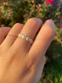 Image 2 of Daisy Flower Ring 925 Ss