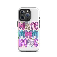 Image 11 of MagSafe® tough case for iPhone®- Mom Wife Boss