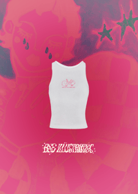 Image 1 of 🐇Bunny Embroidered Vest - White 🐇
