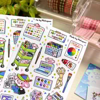 Image 3 of Art Supply Hoarder | Matte Sticker Sheet
