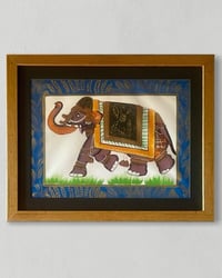 Image 3 of Pair of Indian Silk Painting