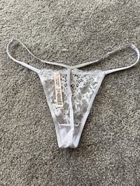 Image 2 of Lace purple sparkle thong