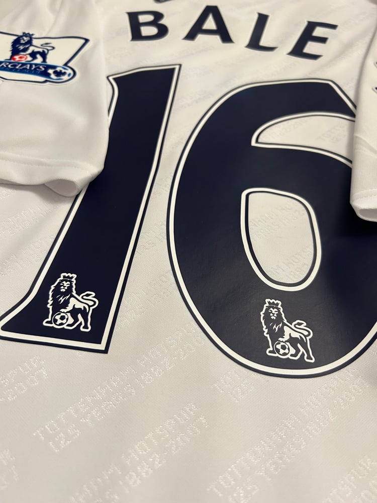 Image of NEW Tottenham Hotspur “BALE 16” 2007/08 Home Shirt + PL patches (M) 