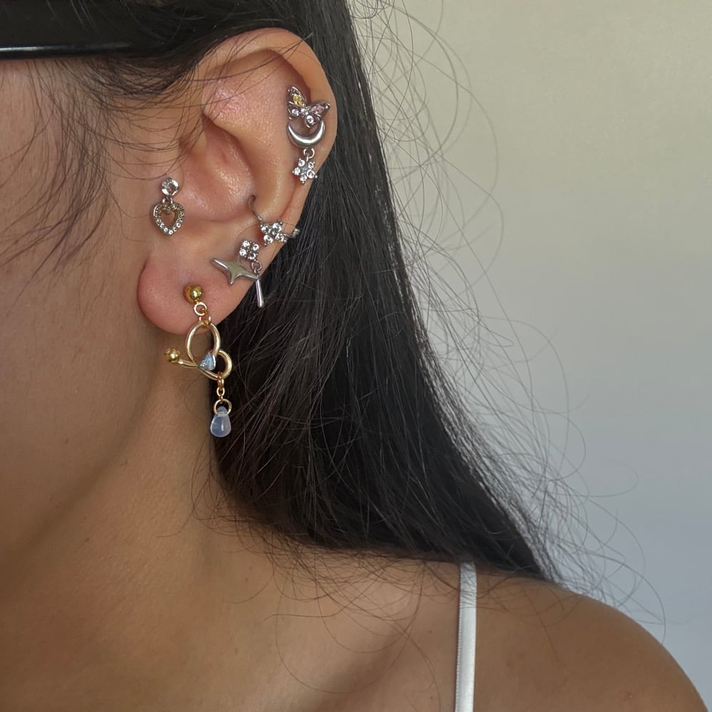 Image of Petite Blue Earrings