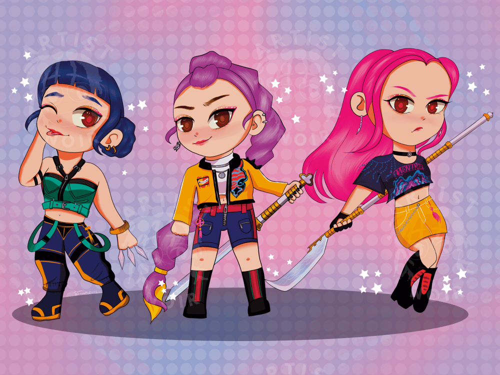 Image of Huntrix stickers 