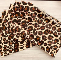 Image 1 of Leopard recycled plastic zip pouch 
