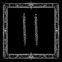 ⋆☾⋆⁺₊eclipse spiral earrings ☽｡⋆