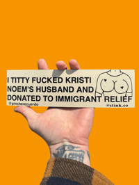 Titty Fuck Bumper Sticker