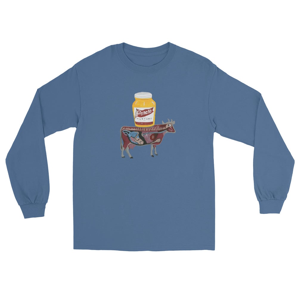 Image of MUSTARD COW LONG SLEEVE SHIRT