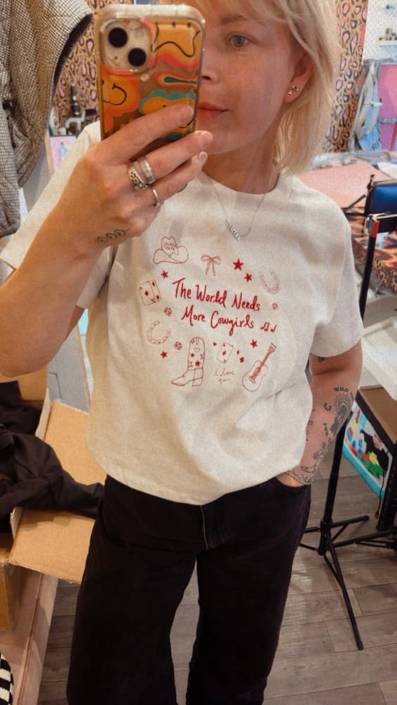 Image of The world needs more cowgirls embroidered