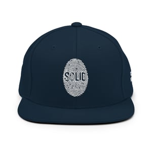 Image of White Printed Solid Snapback