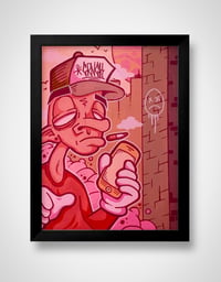 Social addiction 12x16 (hand painted original)