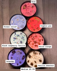 Image 1 of Medium crystal candle 