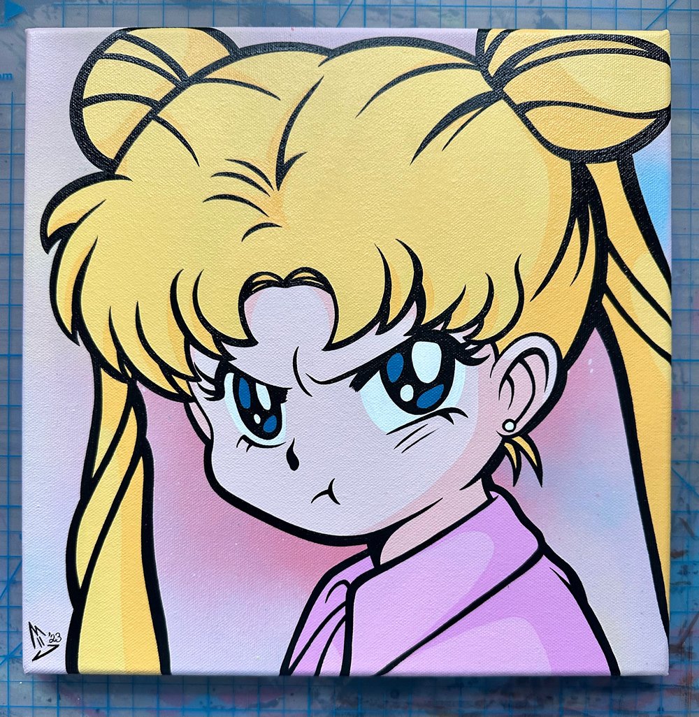 Image of "SAILOR MOON POUT" - Original Painting