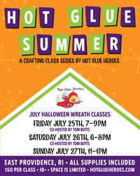 Image 1 of Friday Evening July 25th Halloween Wreath Making Class