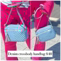 Denim crossbody bag