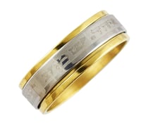 Image 2 of GOLD & SILVER SPINNER HASHEMA RING