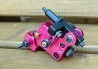 Image 1 of lightweight aluminium sidewinder tattoo machine candy red