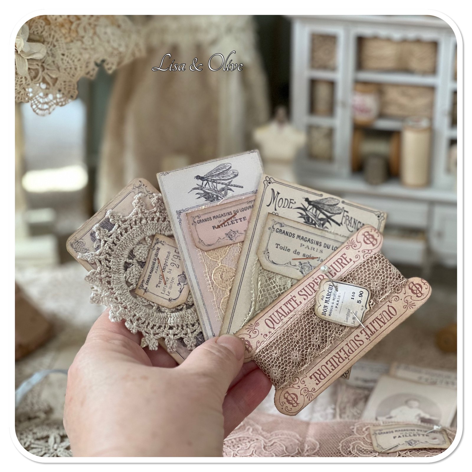 Antique Lace and Booklet popular Paris