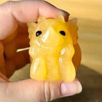 Image 3 of Orange Calcite Laying Dragon ($20)